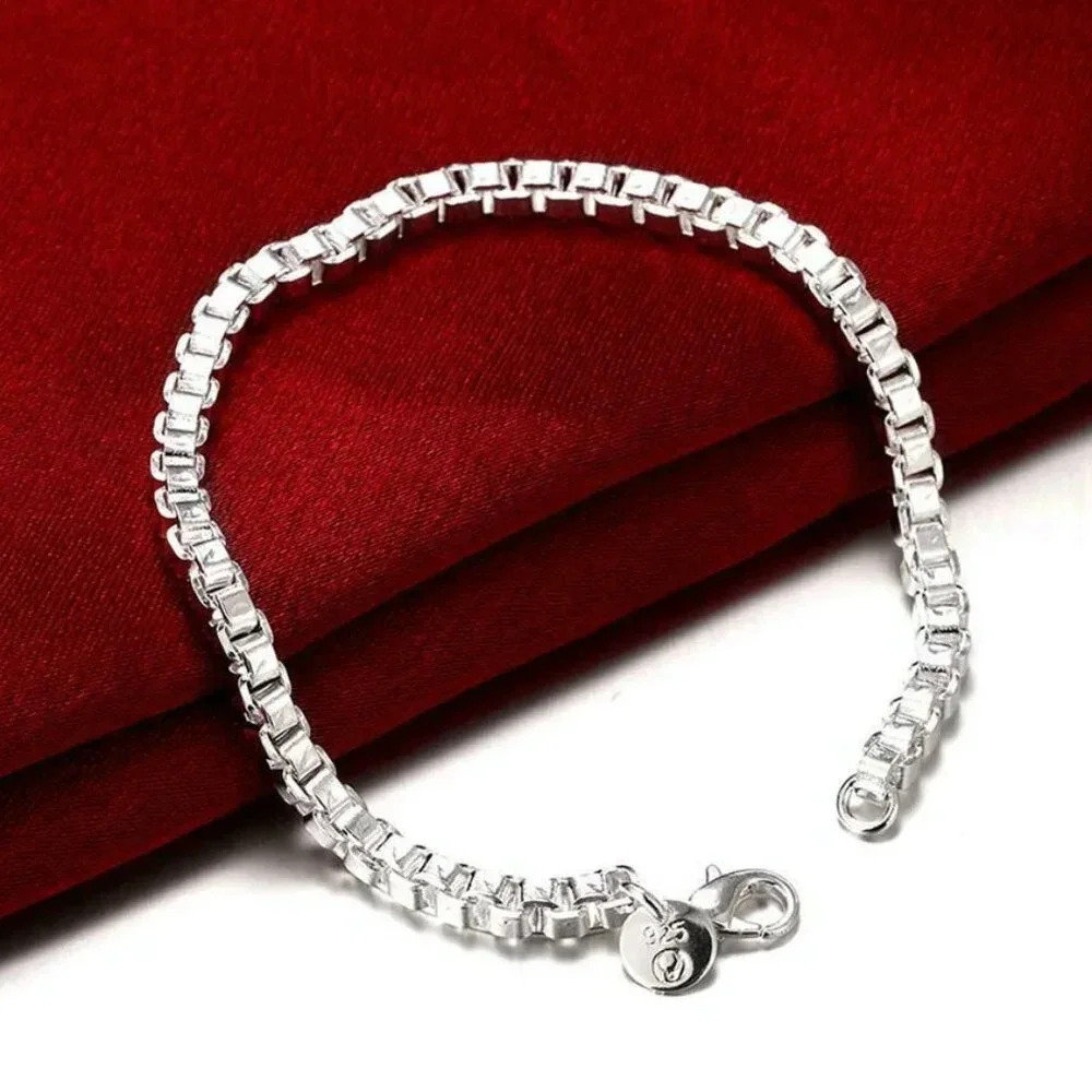 925 Sterling Silver Chain Link Bracelet